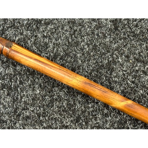 2375 - Scots Guards Swagger Stick with brass end in the form of a Thistle with a Staybrite button inset int... 