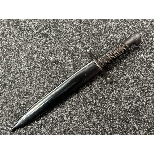 2380 - Spanish M1941 Mauser Bolo Bayonet with single edged fullered blade 247mm in length. Maker marked alo... 