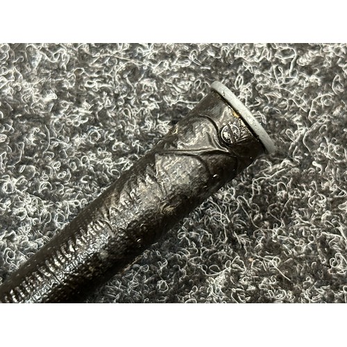 2382 - British No9 bayonet with fullered Bowie style blade 203mm in length pommel marked No 9 MKI 4-53. Ove... 