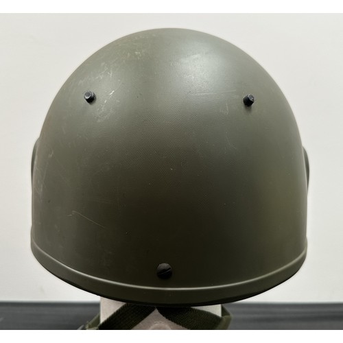 2383 - British Helmet Combat GS Mk 6 size large dated 1987. No cover. NATO Stoch number 8415-99-132-6007. C... 