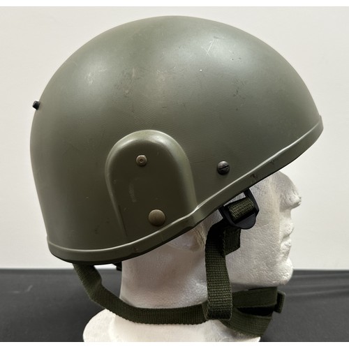 2383 - British Helmet Combat GS Mk 6 size large dated 1987. No cover. NATO Stoch number 8415-99-132-6007. C... 