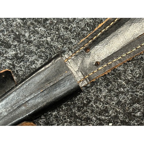 2385 - British Third Pattern Fairbairn-Sykes Fighting Knife with double edged blade 175mm in length maker m... 