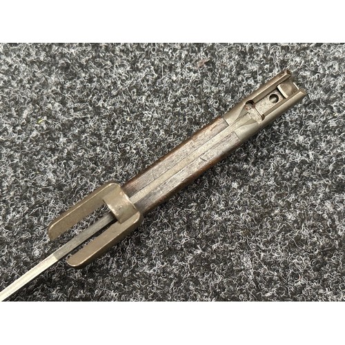 2386 - British X2 E1 Trials bayonet for the FAL Rifle with double edged blade 200mmin length. Parkerised fi... 