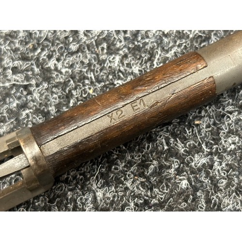 2386 - British X2 E1 Trials bayonet for the FAL Rifle with double edged blade 200mmin length. Parkerised fi... 