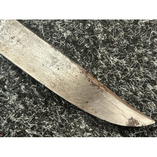 2397 - Scout Knife based upon the HJ knife with Bowie style blade 115mm in length, maker marked 