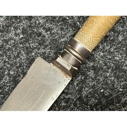 2398 - Hunting Knife with single edged blade 135mm in length maker marked 