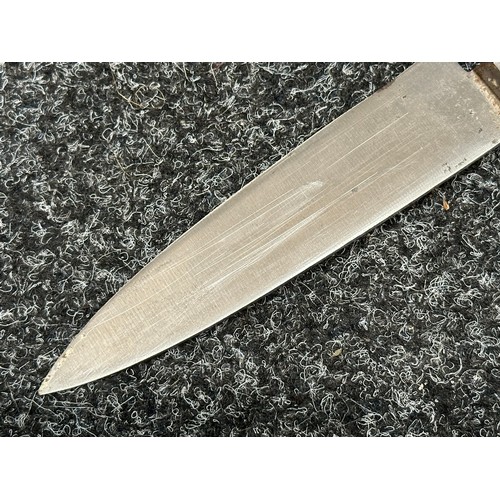 2398 - Hunting Knife with single edged blade 135mm in length maker marked 