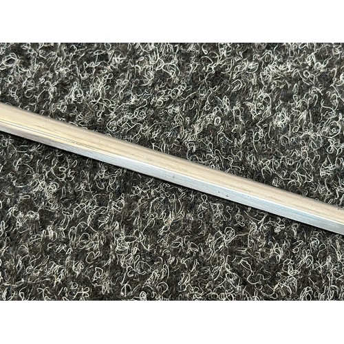 2402 - Masonic Sword with duble sided blade with etched decoration 697mm in length. No makers mark. Turned ... 