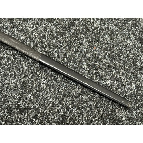 2402 - Masonic Sword with duble sided blade with etched decoration 697mm in length. No makers mark. Turned ... 