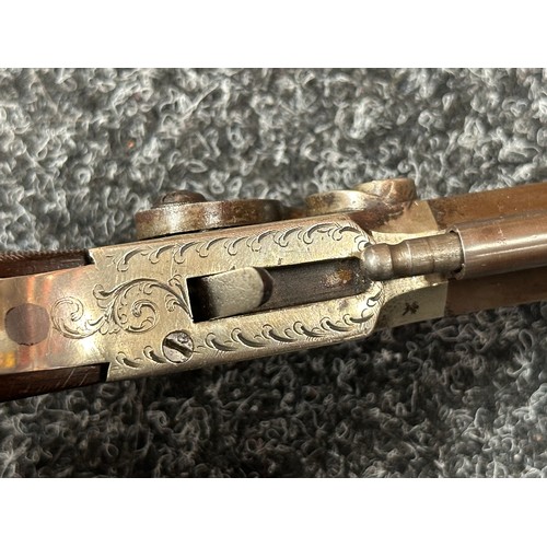 2412 - Percussion Cap Pistol with 150mm long octagonal barrel, 32 bore approx. 13mm. Birmingham Proof marke... 