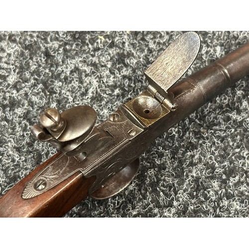 2415 - Flintlock Pistol with 60mm long barrel, bore approx. 11mm. Maker marked to lock 