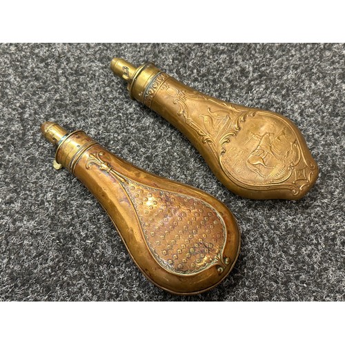 2416 - Pair of Powder Flasks both maker marked 