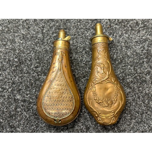 2416 - Pair of Powder Flasks both maker marked 