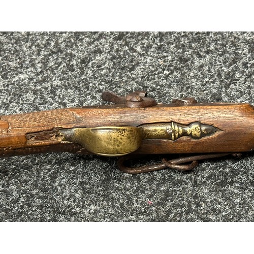 2428 - Percussion Cap Blunderbuss style Pistol with 200mm long barrel. Mouth of barrel approx. 32mm wide. W... 