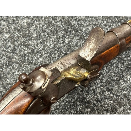 2429 - Rare U.S. Model Army Model 1813 Flintlock Pistol with 215mm long barrel. Bore .69 calibre, approx. 1... 