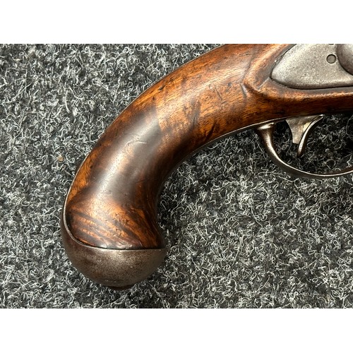 2429 - Rare U.S. Model Army Model 1813 Flintlock Pistol with 215mm long barrel. Bore .69 calibre, approx. 1... 