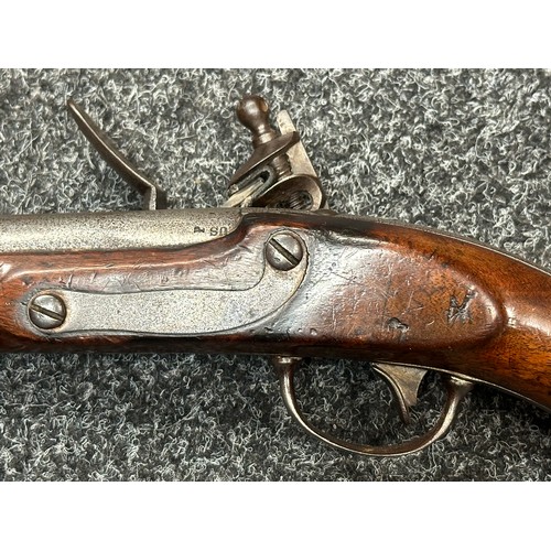 2429 - Rare U.S. Model Army Model 1813 Flintlock Pistol with 215mm long barrel. Bore .69 calibre, approx. 1... 