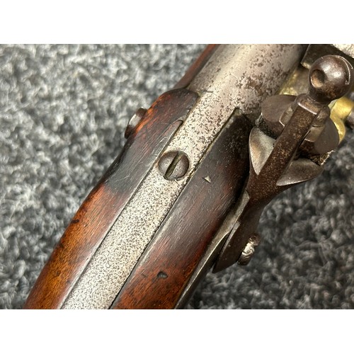 2429 - Rare U.S. Model Army Model 1813 Flintlock Pistol with 215mm long barrel. Bore .69 calibre, approx. 1... 