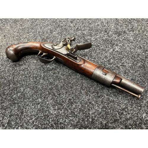 2429 - Rare U.S. Model Army Model 1813 Flintlock Pistol with 215mm long barrel. Bore .69 calibre, approx. 1... 