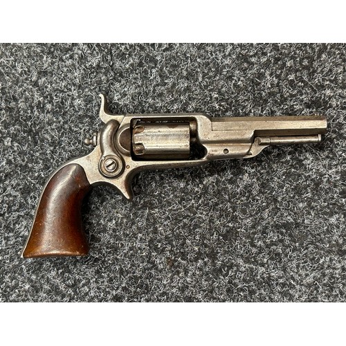 2430 - Colt 1855 Side Hammer Percussion Cap Pistol serial number 27384. 87mm long barrel. Bore approx. 7mm.... 