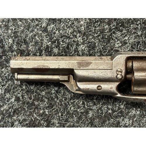 2430 - Colt 1855 Side Hammer Percussion Cap Pistol serial number 27384. 87mm long barrel. Bore approx. 7mm.... 