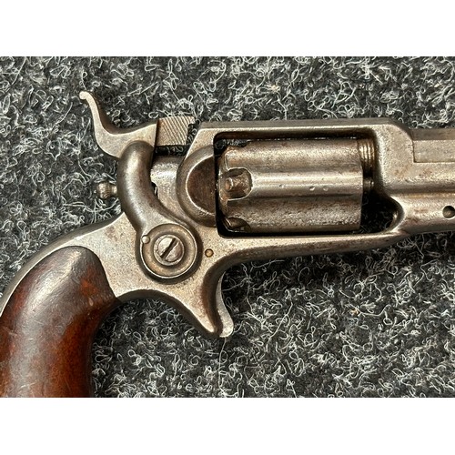 2430 - Colt 1855 Side Hammer Percussion Cap Pistol serial number 27384. 87mm long barrel. Bore approx. 7mm.... 