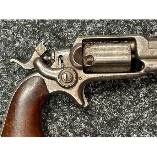 2430 - Colt 1855 Side Hammer Percussion Cap Pistol serial number 27384. 87mm long barrel. Bore approx. 7mm.... 