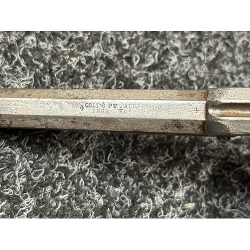 2430 - Colt 1855 Side Hammer Percussion Cap Pistol serial number 27384. 87mm long barrel. Bore approx. 7mm.... 