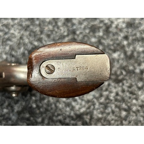 2430 - Colt 1855 Side Hammer Percussion Cap Pistol serial number 27384. 87mm long barrel. Bore approx. 7mm.... 