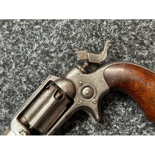 2430 - Colt 1855 Side Hammer Percussion Cap Pistol serial number 27384. 87mm long barrel. Bore approx. 7mm.... 