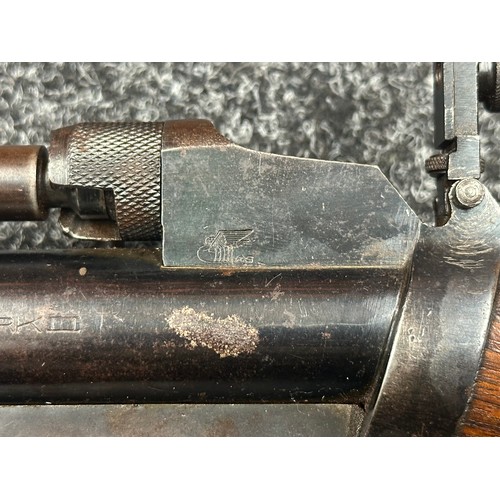 2432 - .177 cal Webley Service Air Rifle MKII. No visible serial number. 647mm long barrel. Overall length ... 