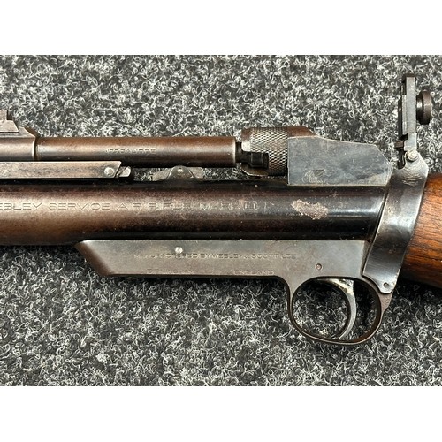 2432 - .177 cal Webley Service Air Rifle MKII. No visible serial number. 647mm long barrel. Overall length ... 