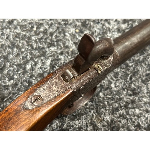 2433 - Percussion Cap Pistol with 75mm long barrel. Bore approx. 10mm. English Proof marks. No makers mark.... 