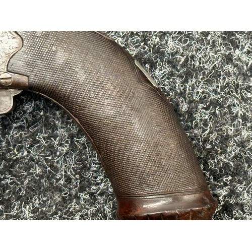 2445 - A scarce Cooper's patent six barrel self cocking pepperbox revolver, circa 1845. This example featur... 