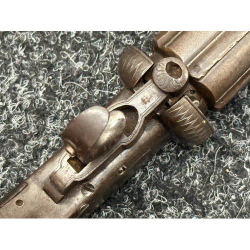 2445 - A scarce Cooper's patent six barrel self cocking pepperbox revolver, circa 1845. This example featur... 