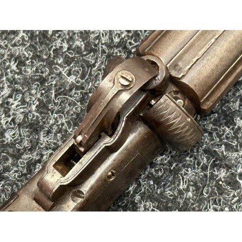 2445 - A scarce Cooper's patent six barrel self cocking pepperbox revolver, circa 1845. This example featur... 