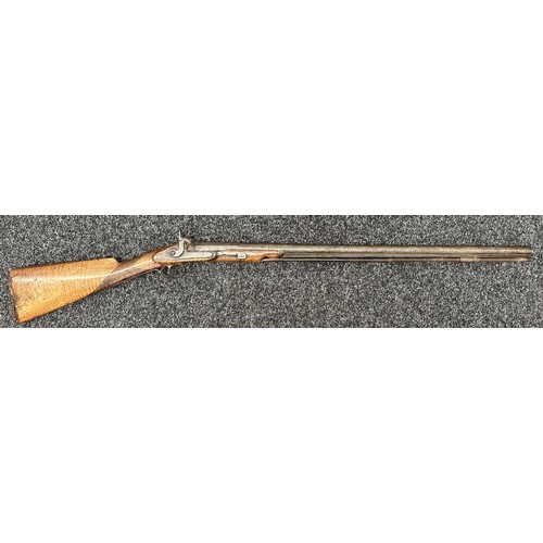 2447 - Percussion Cap Musket with 750mm long barrel. Bore approx. 17mm. Working action which holds at both ... 