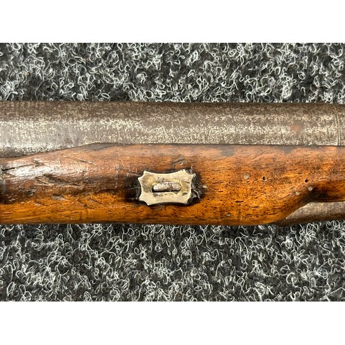 2447 - Percussion Cap Musket with 750mm long barrel. Bore approx. 17mm. Working action which holds at both ... 