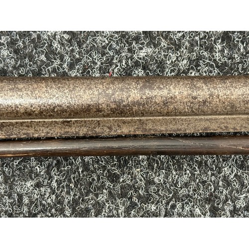 2447 - Percussion Cap Musket with 750mm long barrel. Bore approx. 17mm. Working action which holds at both ... 