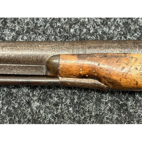 2447 - Percussion Cap Musket with 750mm long barrel. Bore approx. 17mm. Working action which holds at both ... 