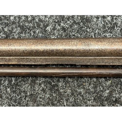 2447 - Percussion Cap Musket with 750mm long barrel. Bore approx. 17mm. Working action which holds at both ... 