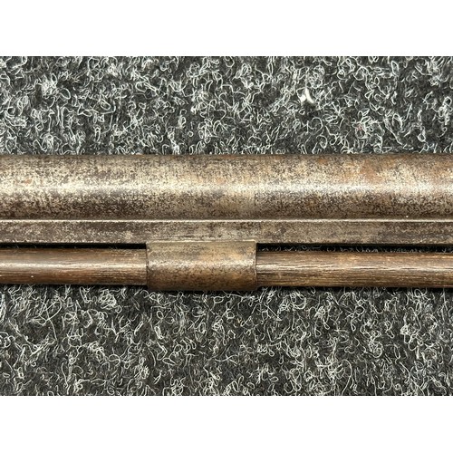 2447 - Percussion Cap Musket with 750mm long barrel. Bore approx. 17mm. Working action which holds at both ... 