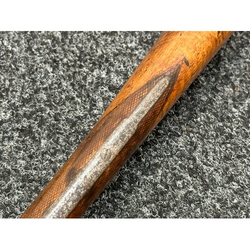 2447 - Percussion Cap Musket with 750mm long barrel. Bore approx. 17mm. Working action which holds at both ... 