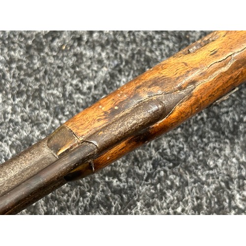 2447 - Percussion Cap Musket with 750mm long barrel. Bore approx. 17mm. Working action which holds at both ... 