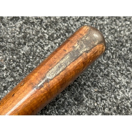 2447 - Percussion Cap Musket with 750mm long barrel. Bore approx. 17mm. Working action which holds at both ... 