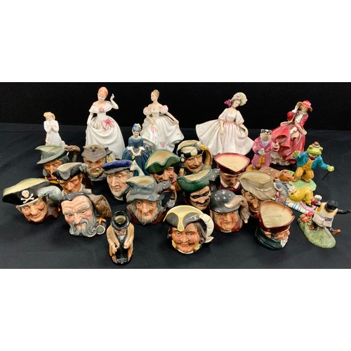 22 - Royal Doulton figures including; Dawn HN3600, Lucy HN3655, Sunday Best HN2698, Top o Hill HN1834; Wi... 