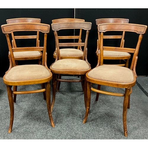 129 - A set of six late Victorian bentwood chairs, by Johnson and Appleyard, of Sheffield, c.1900, (6).