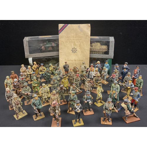 218 - Toys -  collection of 57 Del Prado painted cast metal soldiers, mostly World Wars I and II inc Third... 