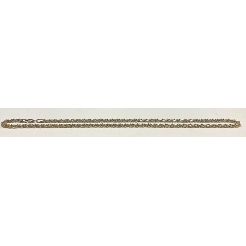 571 - A 14k gold Midas necklace, marked, 13.4g