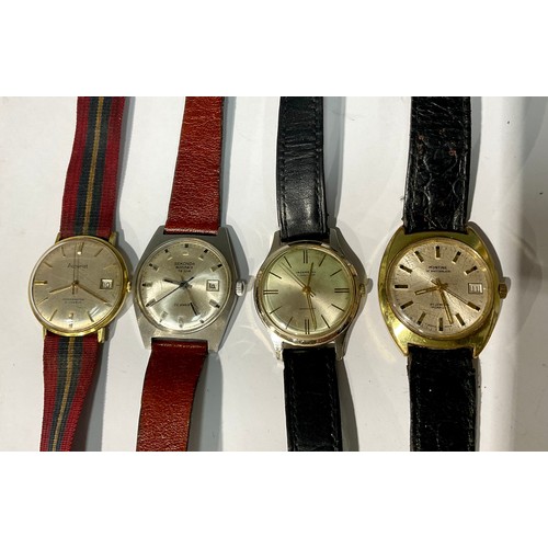 572 - A collection of vintage wristwatches, Montine, Accurist, Ingersoll and Sekonda (4)